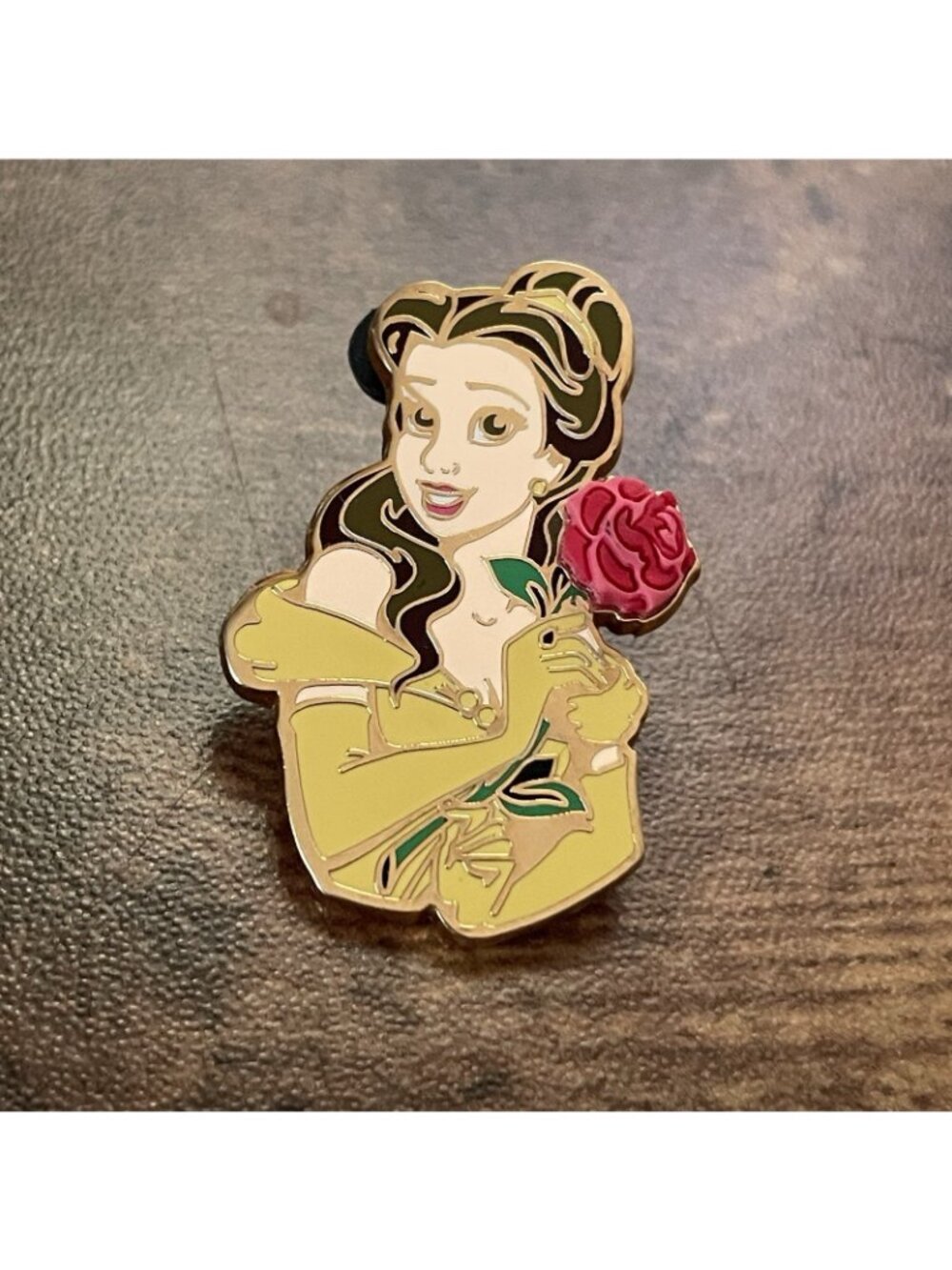 Walt Disney World Trading Pin Belle Princess Premiere Free D 3D Rose 2003 WDW - Picture 4 of 10